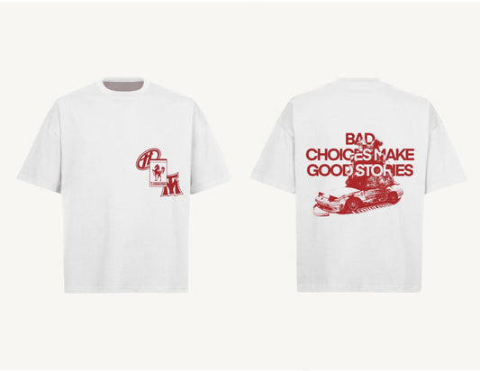 1CRASH WHITE T-SHIRT
